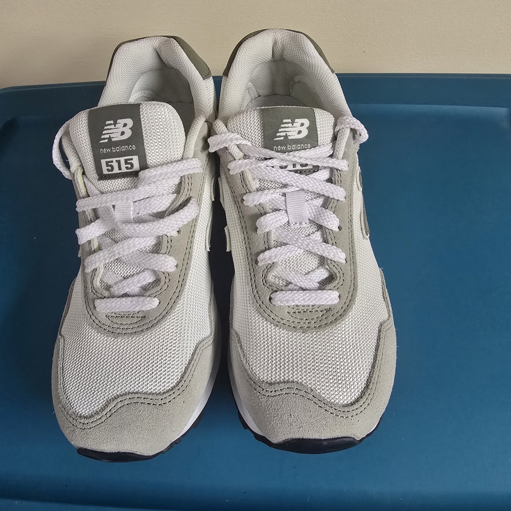 New Balance Gray and White Sneakers - Picture 3 of 4